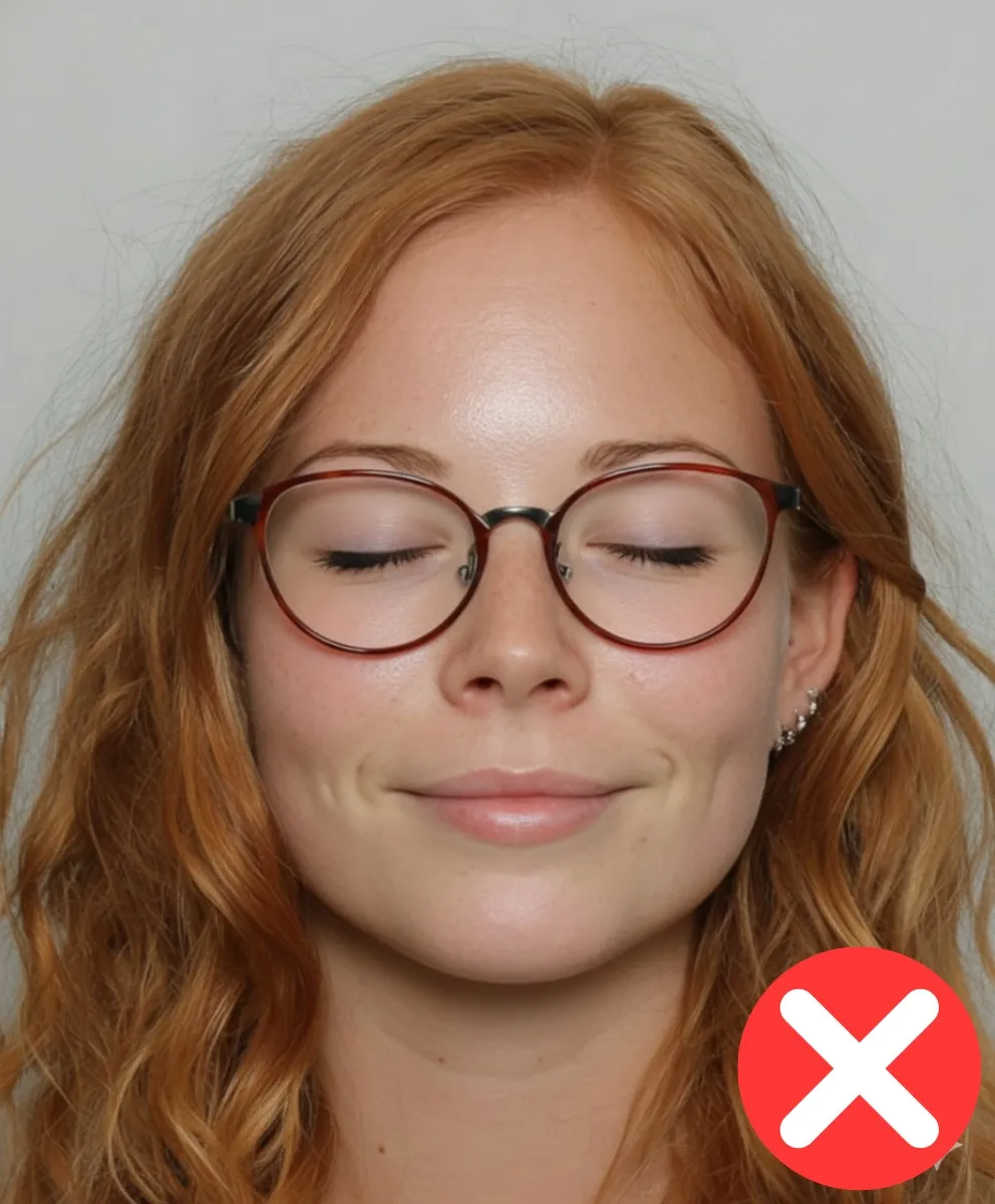 Augen geschlossen
