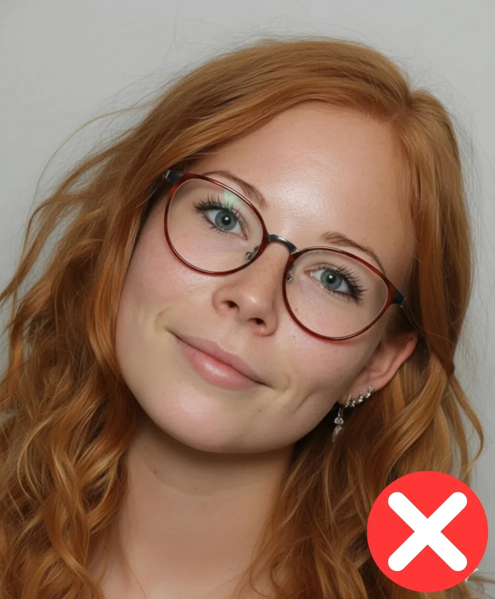 Augen nicht waagrecht