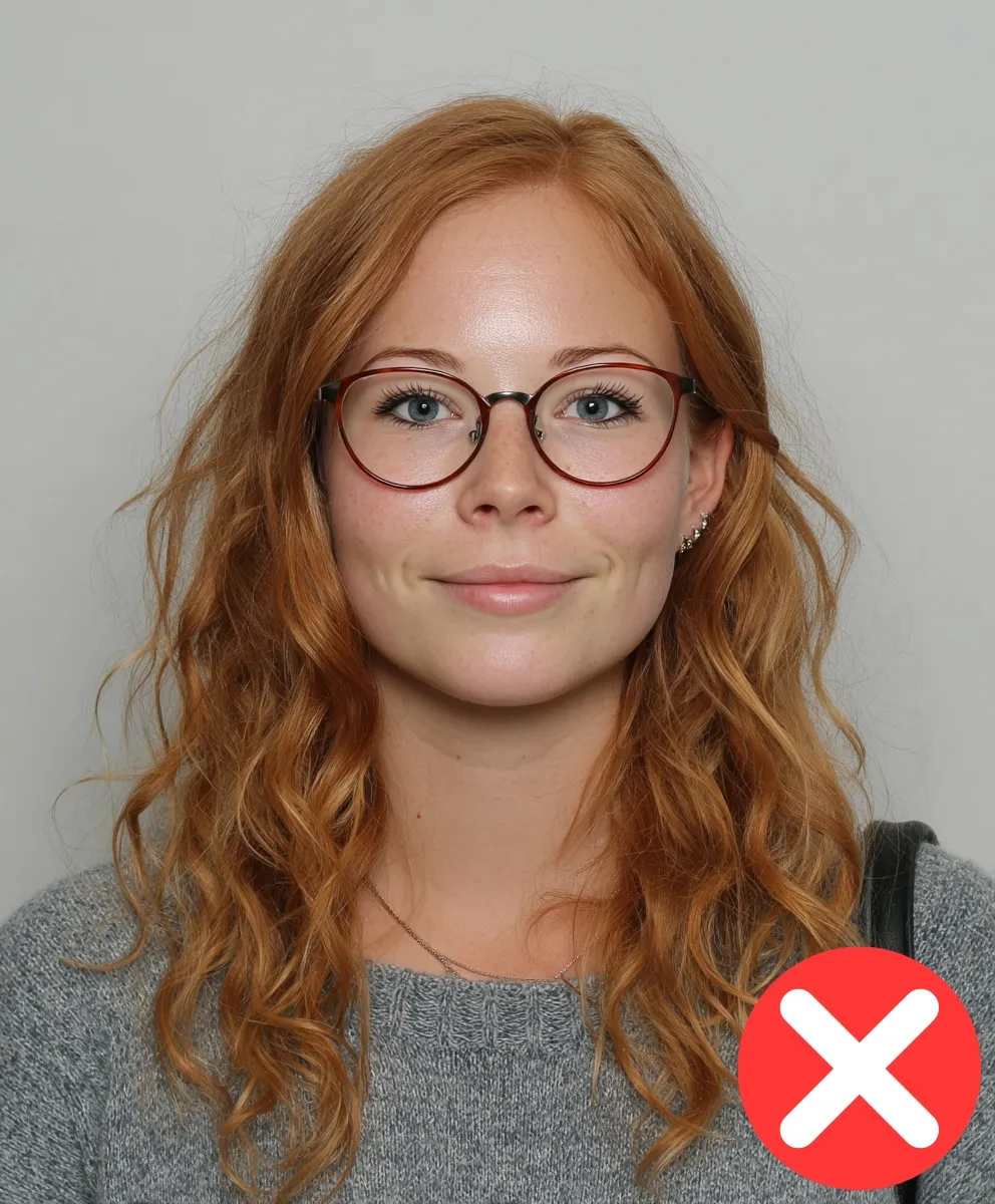 Passfoto ist zu weit weg