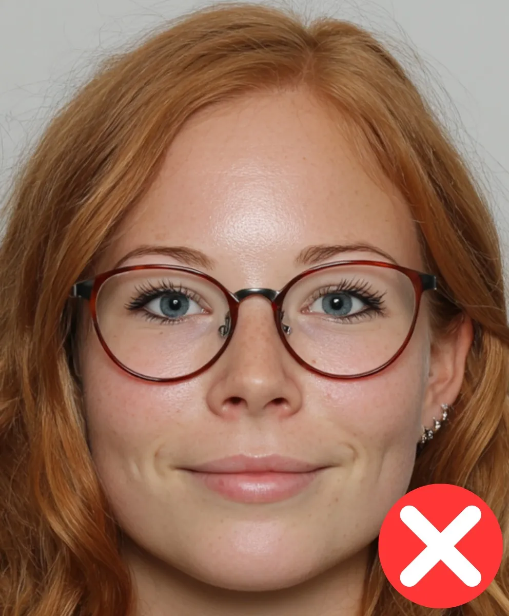 Passfoto ist zu nahe aufgenommen