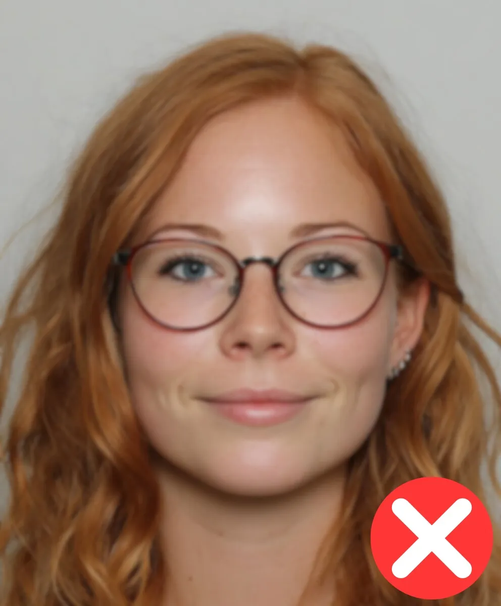 Passfoto ist unscharf